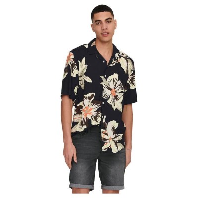 мъжки,ризи,only,&,sons,dan,life,viscosenoos,shirt,black,(pear,sorbet)