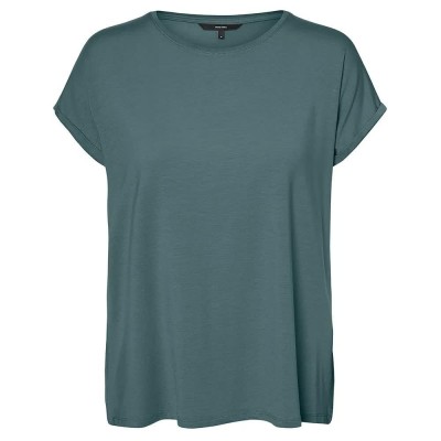 тениска,дамски,тениски,vero,moda,ava,plain,short,sleeve,t,shirt,north,atlantic,(green)