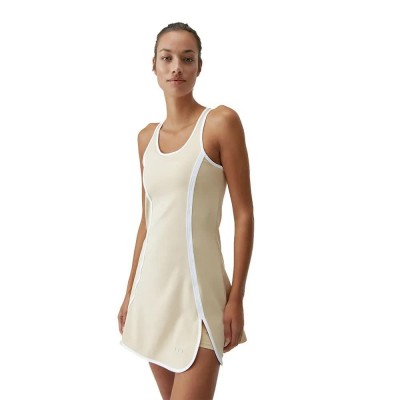 рокля,дамски,поли,и,рокли,born,living,yoga,laver,dress,oat,milk,white,(green)