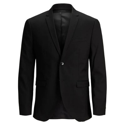сако,мъжки,сака,jack,&,jones,franco,plus,size,blazer,black