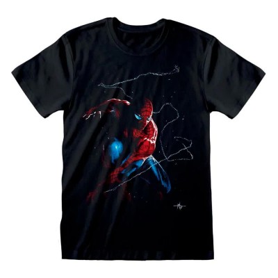 тениска,мъжки,тениски,heroes,official,marvel,comics,spider,man,spidey,art,short,sleeve,t,shirt,black,(black)