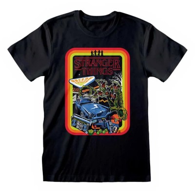 тениска,мъжки,тениски,heroes,official,stranger,things,retro,poster,short,sleeve,t,shirt,yellow,(black)