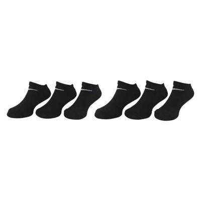 чорапи,мъжки,чорапи,дамски,чорапи,nike,un0017,no,show,socks,6,pairs,black,(black)
