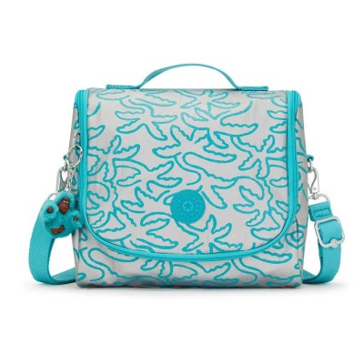 чанта,раници,kipling,new,kichirou,lunch,bag,blue,(metallic,palm)