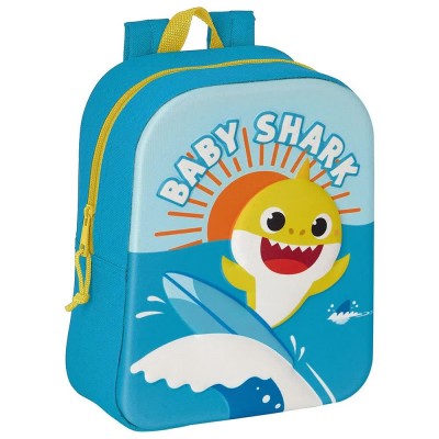 бебешка,раница,раници,safta,642365011,baby,shark,3d,mini,6l,32x42x15,cm,backpack,multicolor,(blue)