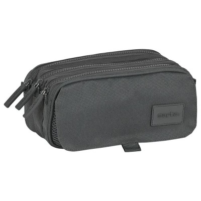 канцеларски,принадлежности,safta,basic,big,triple,pencil,case,grey