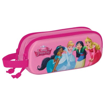 канцеларски,принадлежности,safta,disney,princesses,3d,double,pencil,case,pink,(multicolor)
