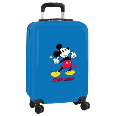 чанта,с,колела,раници,safta,mickey,mouse,only,one,cabin,20,twin,wheels,trolley,bag,multicolor,(blue)