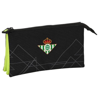 канцеларски,принадлежности,safta,real,betis,balompie,triple,pencil,case,multicolor,(green,black)