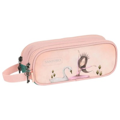 канцеларски,принадлежности,safta,santoro´s,mirabelle,swan,lake,double,pencil,case,pink,(multicolor)