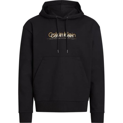 суичър,мъжки,пуловери,calvin,klein,double,flock,logo,hoodie,black