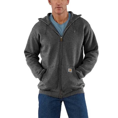 блуза,мъжки,пуловери,carhartt,k122,loose,fit,full,zip,sweatshirt,carbon,heather,(grey)