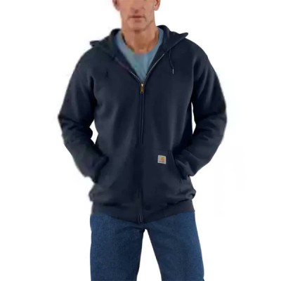 блуза,мъжки,пуловери,carhartt,k122,loose,fit,full,zip,sweatshirt,new,navy,(grey)
