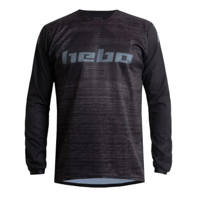 блуза,с,дълъг,ръкав,мъжки,тениски,дамски,тениски,hebo,scratch,long,sleeve,jersey,black,(black)