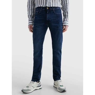дънки,мъжки,панталони,tommy,hilfiger,core,slim,fit,bleecker,15599,jeans,blue