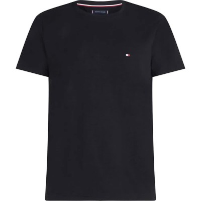 тениска,мъжки,тениски,tommy,hilfiger,core,stretch,slim,fit,c,short,sleeve,t,shirt,black,(black)