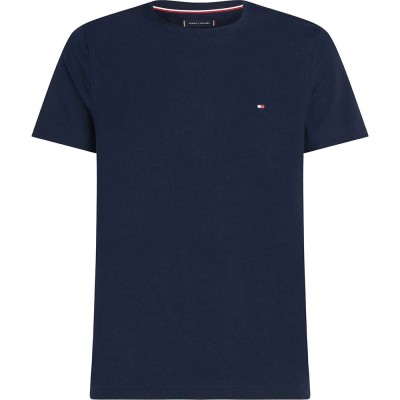 тениска,мъжки,тениски,tommy,hilfiger,core,stretch,extra,slim,fit,short,sleeve,t,shirt,blue