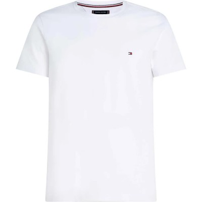 тениска,мъжки,тениски,tommy,hilfiger,core,stretch,slim,fit,c,short,sleeve,t,shirt,white