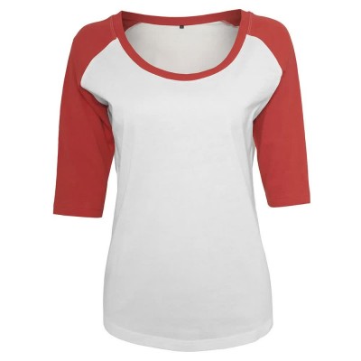 тениска,дамски,тениски,build,your,brand,3,4,contrast,raglan,3,4,sleeve,t,shirt,white,(white,red)