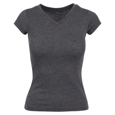 тениска,дамски,тениски,build,your,brand,basic,by062,short,sleeve,v,neck,t,shirt,grey,(charcoal)
