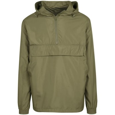 яке,мъжки,якета,build,your,brand,basic,pull,over,jacket,green,(olive)