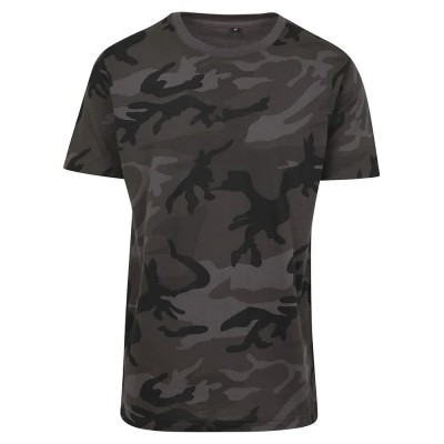 тениска,мъжки,тениски,build,your,brand,camo,by109,short,sleeve,t,shirt,grey,(dark,camo)