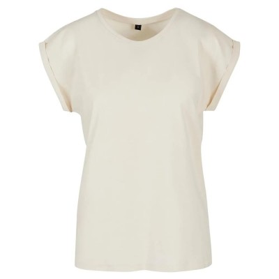 тениска,дамски,тениски,build,your,brand,extended,shoulder,short,sleeve,t,shirt,sand,(beige)