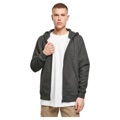 блуза,мъжки,пуловери,build,your,brand,by012,full,zip,sweatshirt,grey,(charcoal)