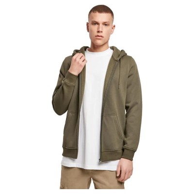 блуза,мъжки,пуловери,build,your,brand,by012,full,zip,sweatshirt,green,(olive)