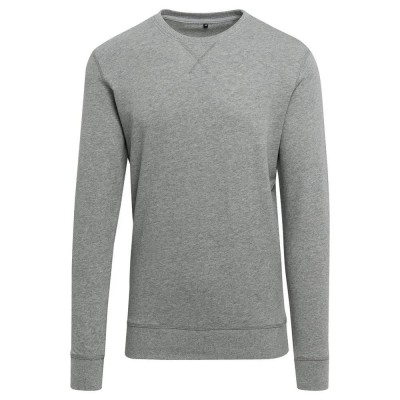 блуза,мъжки,пуловери,build,your,brand,light,crew,sweat,sweatshirt,heather,grey,(grey)