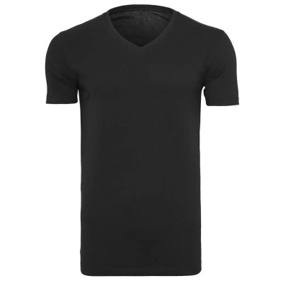 тениска,мъжки,тениски,build,your,brand,light,short,sleeve,v,neck,t,shirt,black,(black)