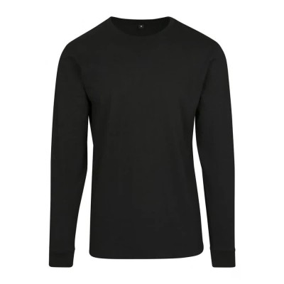 тениска,мъжки,тениски,build,your,brand,long,sleeve,t,shirt,black