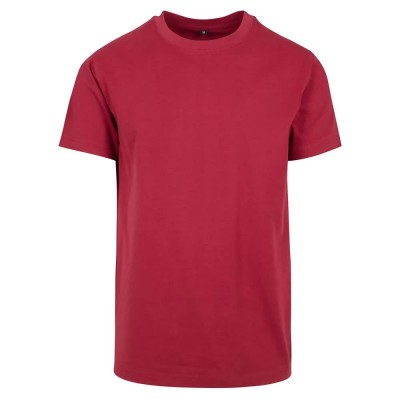 тениска,мъжки,тениски,дамски,тениски,build,your,brand,by004,basic,short,sleeve,t,shirt,red,(burgundy)
