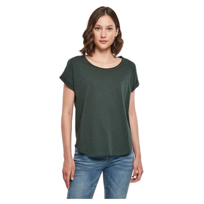 тениска,дамски,тениски,build,your,brand,slub,short,sleeve,t,shirt,bottle,green,(green)