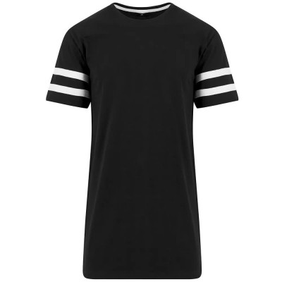 тениска,мъжки,тениски,build,your,brand,stripe,short,sleeve,t,shirt,black,white,(black)