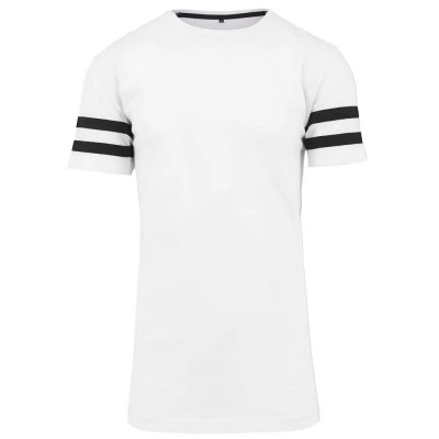 тениска,мъжки,тениски,build,your,brand,stripe,short,sleeve,t,shirt,white,(white,black)