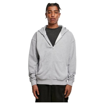 блуза,мъжки,пуловери,build,your,brand,ultra,heavy,full,zip,sweatshirt,heather,grey,(grey)