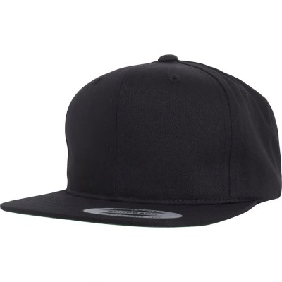 юношеска,шапка,с,козирка,всички,шапки,flexfit,pro,style,twill,snapback,junior,cap,black,(black)