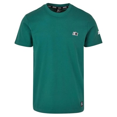 тениска,мъжки,тениски,starter,black,label,essential,short,sleeve,t,shirt,green,(dark,fresh,green)