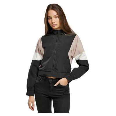 яке,дамски,якета,и,палта,urban,classics,3,tone,crinkle,jacket,black