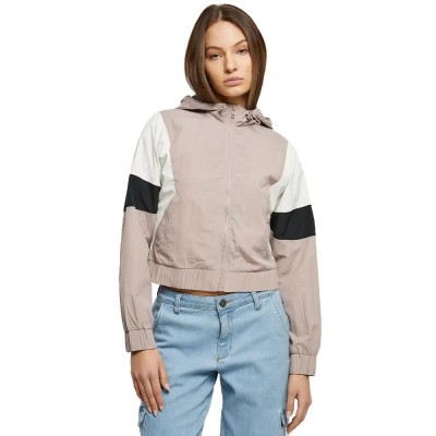 яке,дамски,якета,и,палта,urban,classics,3,tone,crinkle,jacket,dusk,rose,whitesand,black,(beige)