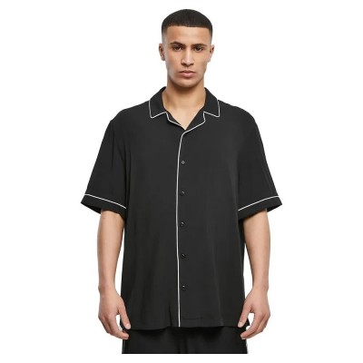 риза,с,къс,ръкав,мъжки,ризи,urban,classics,bowling,short,sleeve,shirt,black,(black)