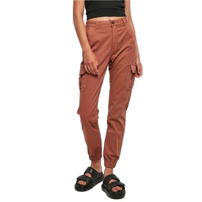 панталони,дамски,панталони,urban,classics,high,waist,cargo,pants,orange,(terracotta)
