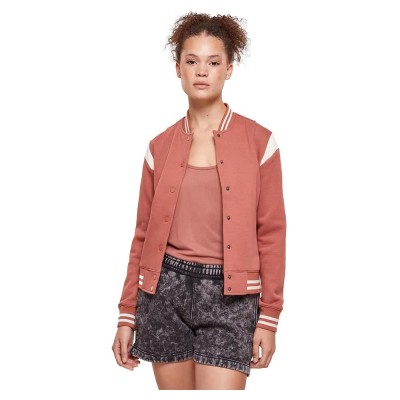 яке,дамски,якета,и,палта,urban,classics,inset,college,jacket,terracotta,whitesand,(orange)