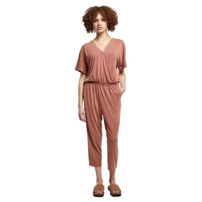 гащеризон,дамски,гащеризони,urban,classics,modal,jumpsuit,brown,(terracotta)