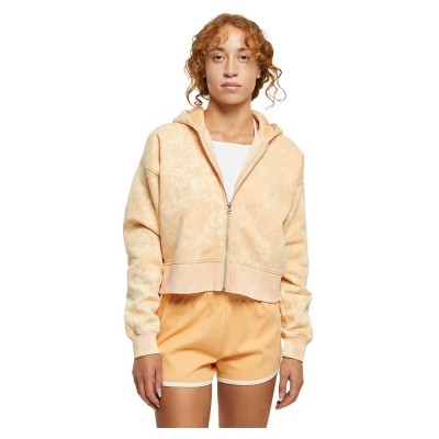 блуза,дамски,блузи,urban,classics,oversized,towel,washed,full,zip,sweatshirt,pale,orange,(beige)