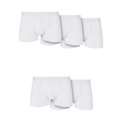 боксерки,мъжко,бельо,urban,classics,solid,organic,cotton,5,pack,boxers,white,(white)