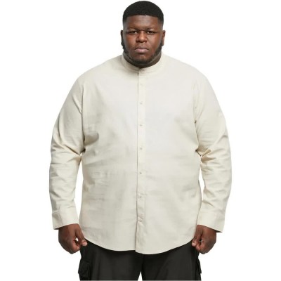 риза,с,дълъг,ръкав,мъжки,ризи,urban,classics,stand,up,collar,long,sleeve,shirt,beige,(soft,seagrass)