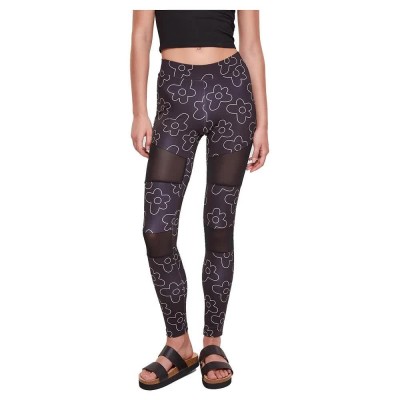 клин,дамски,клинове,дамски,чорапогащи,и,клинове,urban,classics,tech,aop,high,waist,leggings,black,flower,(multicolor)