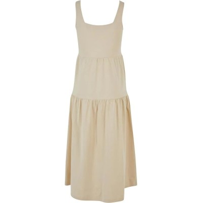 рокля,дамски,поли,и,рокли,urban,classics,valance,summer,sleeveless,long,dress,beige,(soft,seagrass)
